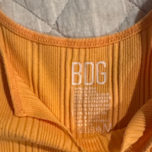 Yellow and Orange Knit Crop Tops Set - Picture 3 of 7